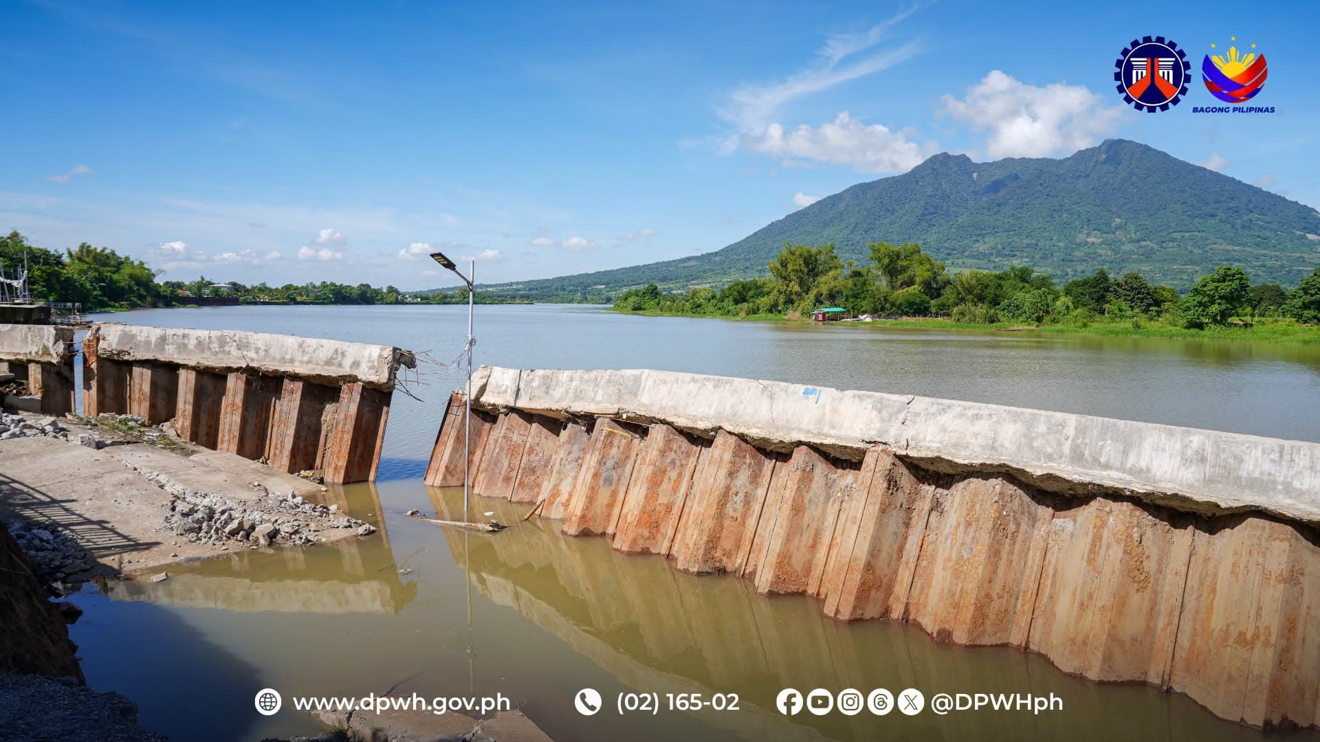 Pampanga River Protection Wall Collapses After Just 2 Years; Dizon Orders Probe