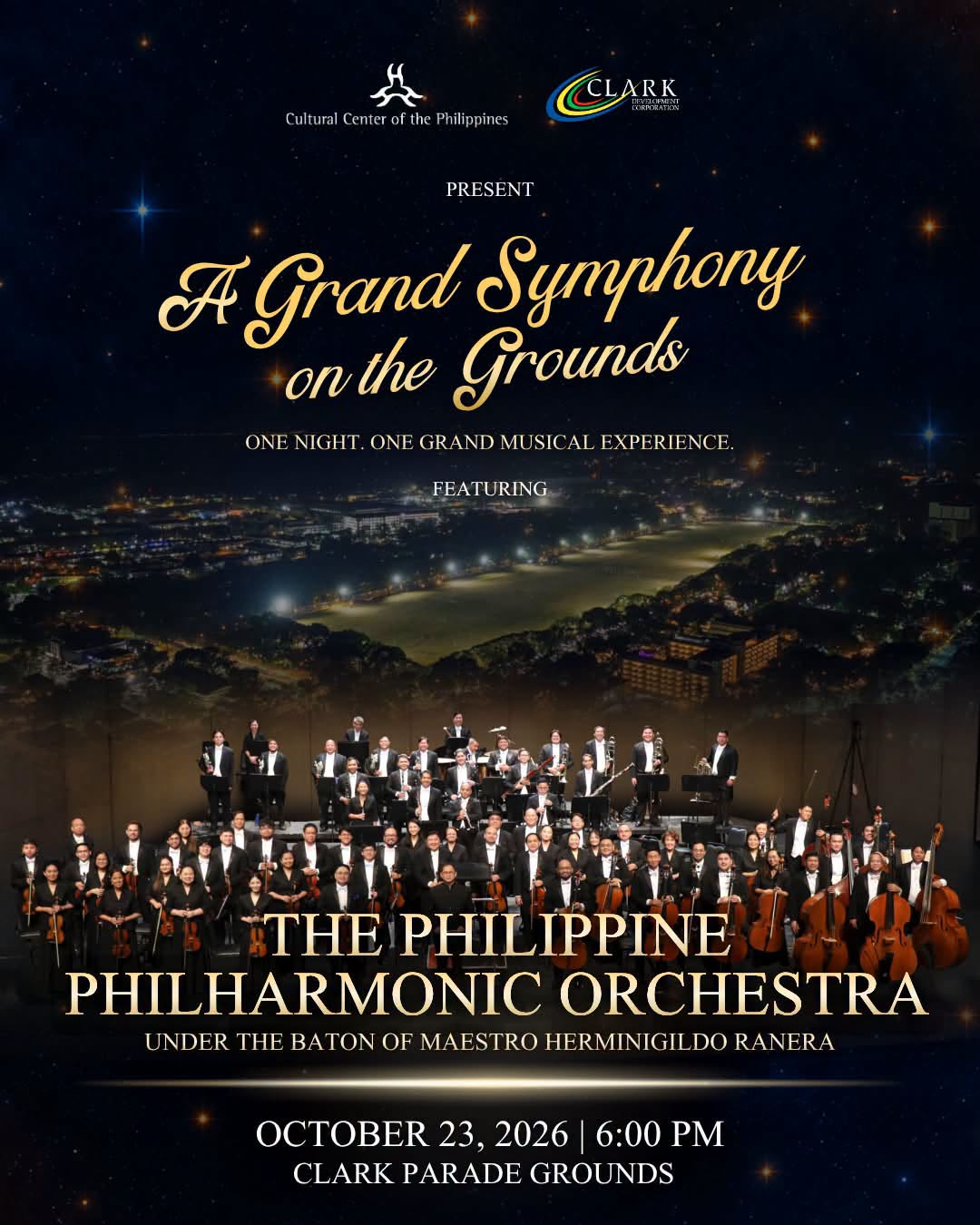 Philippine Philharmonic Orchestra to Hold Open-Air Concert in Clark on October 23